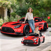 12V Kids Ride-On Car Mercedes-AMG GT3 Licensed with Adjustable Speed-Red - Gallery View 1 of 14