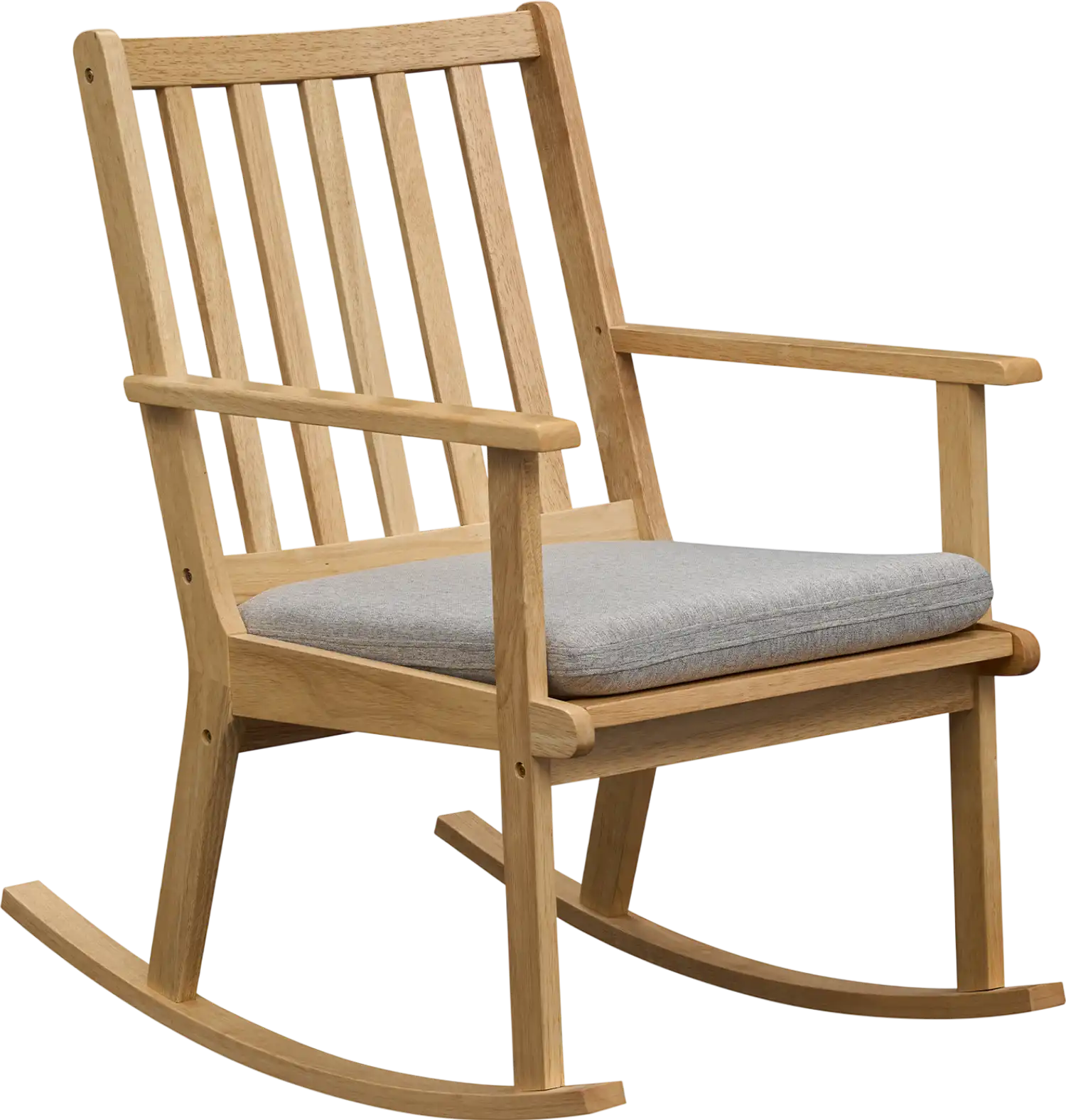 Costway Rocking Accent Chair w/ Cushion Solid Rubber Wood Padded Seat 80643540 New