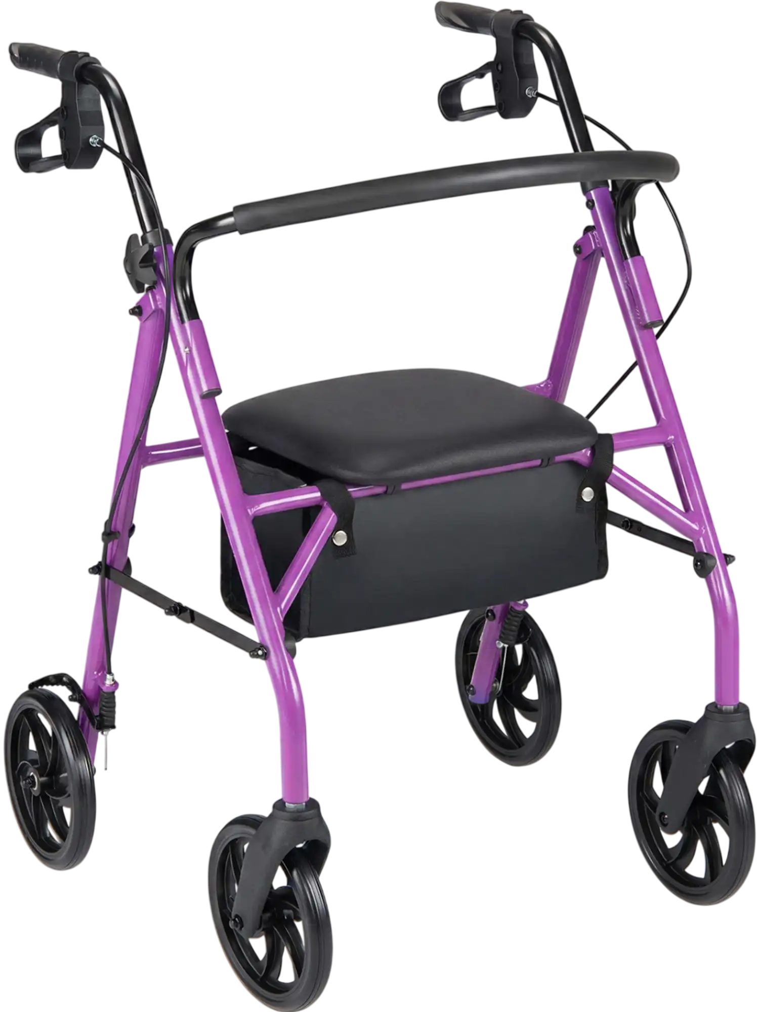 Costway Rollator Walker with Seat Height Adjustable Handles 85352349 New