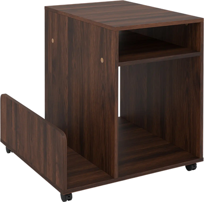 Costway Rolling 3-Tier Mobile End Side Table w/ Side Storage Rack 36133833 New