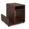 Rolling End Table 3-Tier Mobile Side Table with Side Storage Rack Modern Small Nightstand-Brown - Gallery View 1 of 1