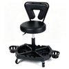 Rolling Garage Mechanic Stool with Tool Tray Storage and Padded Seat 330 LBS-Black - Gallery View 1 of 1