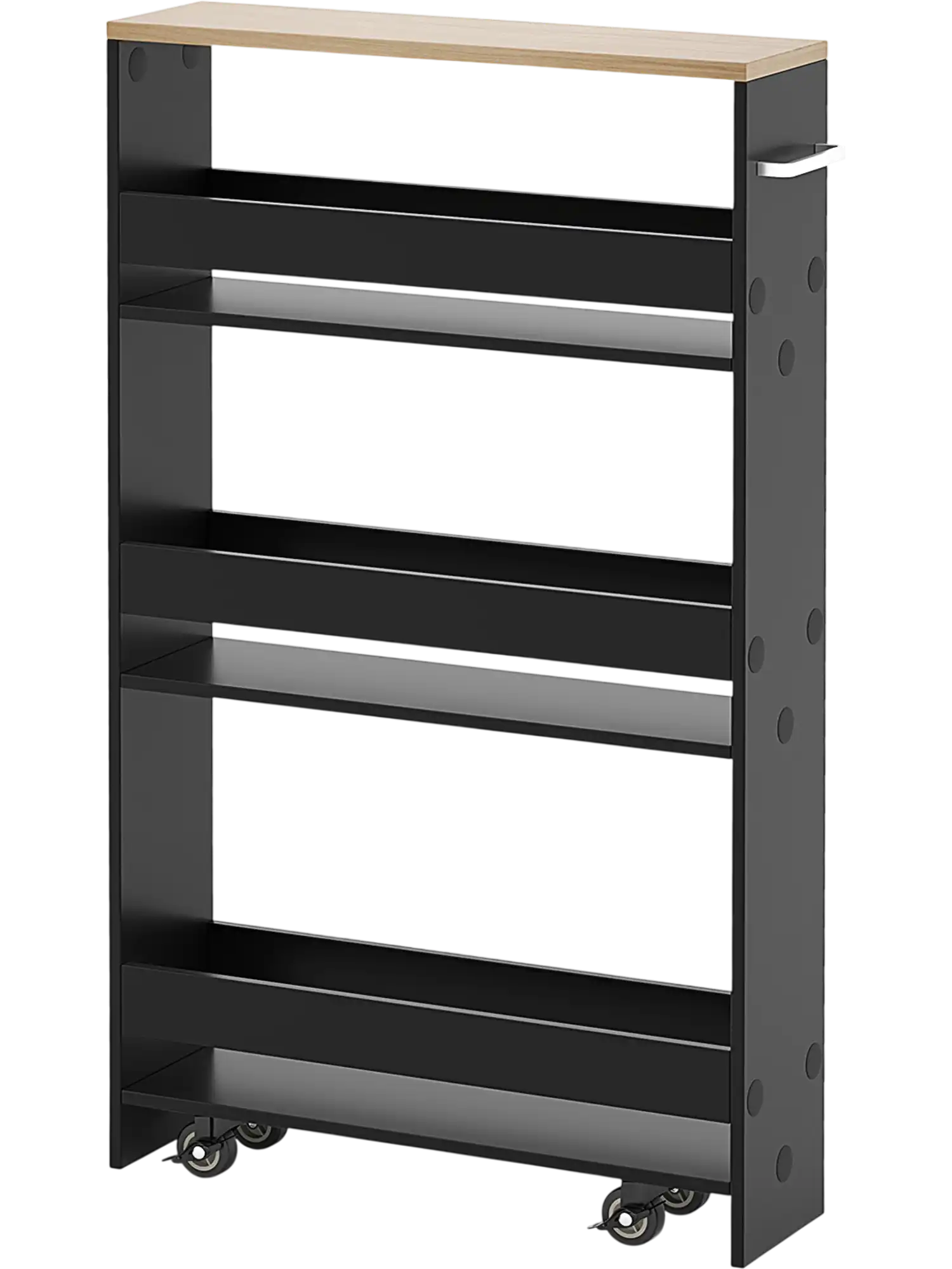 Costway Narrow Mobile Serving Cart Open Shelves Kitchen Bathroom Living Room 94318062 New