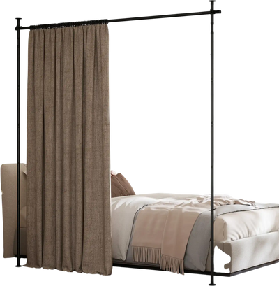 Costway Adjustable Floor-to-Ceiling Room Divider Curtain Rod 91182357 New