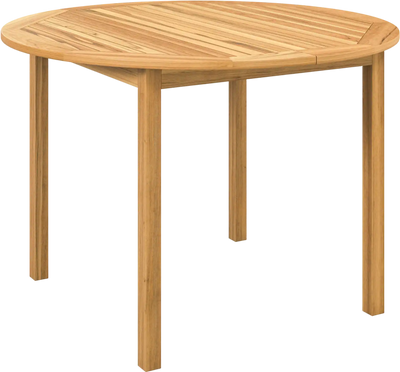 Costway 4-Person Large Round Outdoor Dining Table 12346587 New