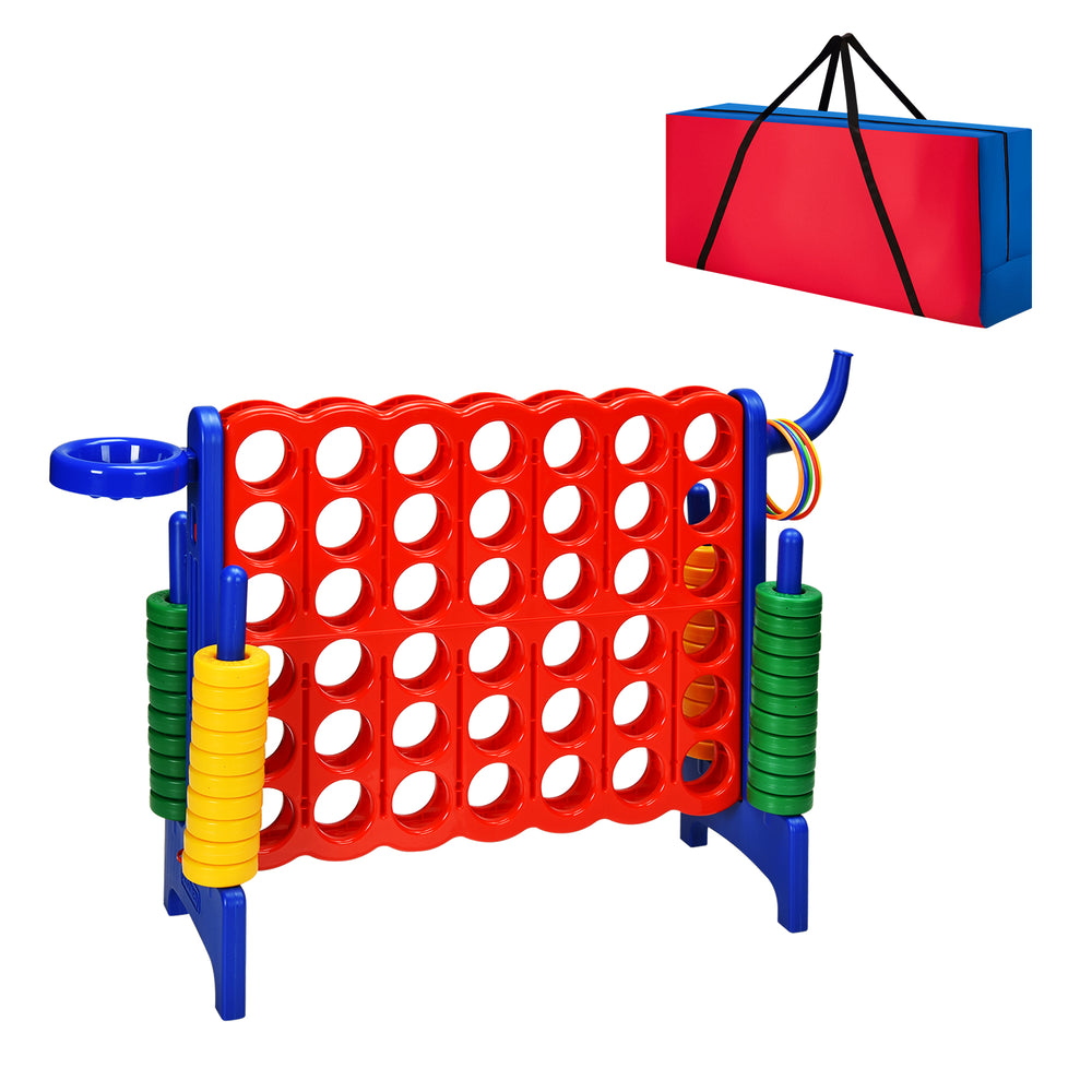 Giant 4-in-A-Row storage bag made of durable Oxford cloth, featuring ergonomic handles for easy transport to outdoor.