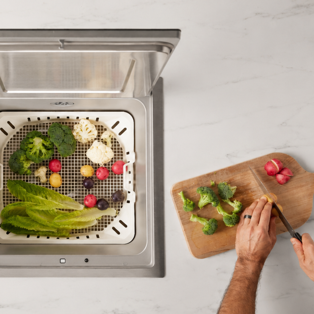 FOTILE VersaWash 2-in-1 in-sink produce cleaner and dishwasher SD1F-S1, lifestyle image, view 2