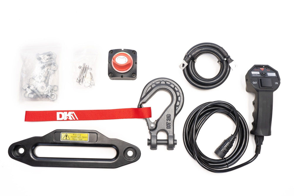 DK2 S12000-SR Electric Winch 12,000 lbs. 4 x 4 with Synthetic Rope New