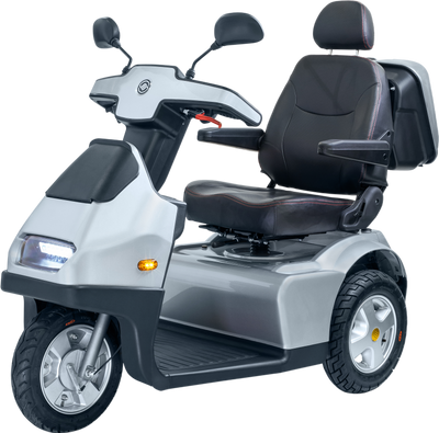Afikim Afiscooter S3 3-Wheel Electric Mobility Scooter Silver New