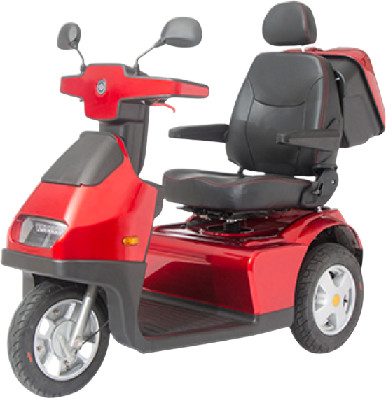 Afikim Afiscooter S3 3-Wheel Electric Mobility Scooter Red New