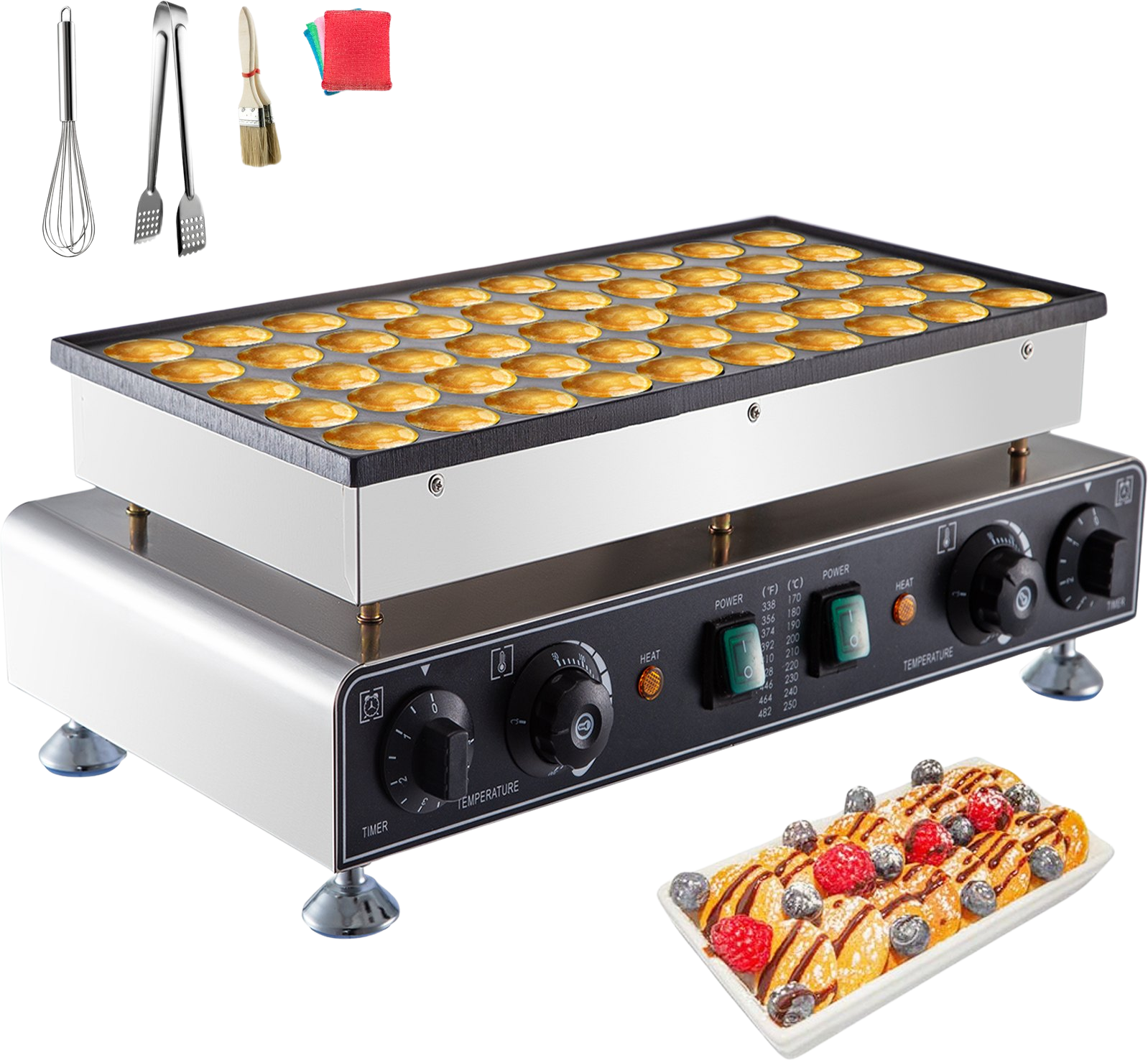 Vevor Mini Dutch Pancake Baker 50 Pancakes 1.8