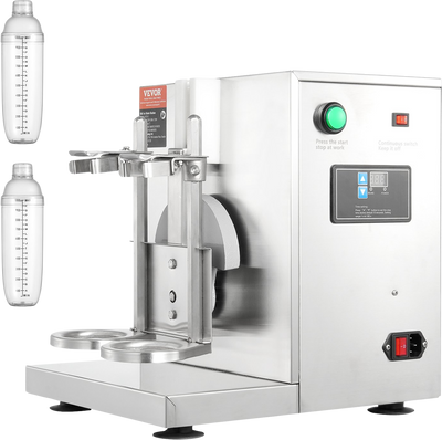 Vevor Milkshake Maker Machine 1 Qt 120W Commercial Double Head Shaker with 360° Shake 0-180s New