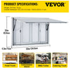 Vevor Concession Window 53" x 33" Aluminum Alloy Food Truck Service Window with 4 Sliding Screen Windows New