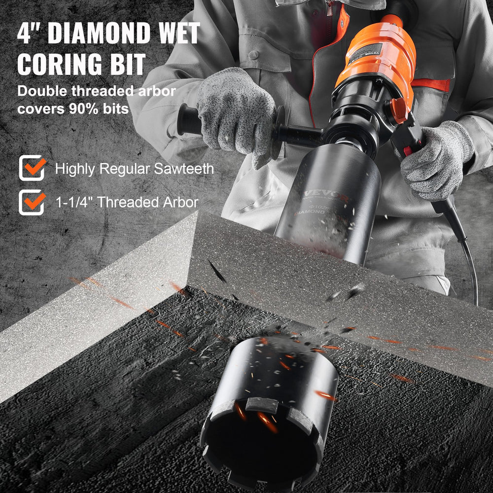 Total Coring Machine Vevor Diamond Core Drilling Machine 4