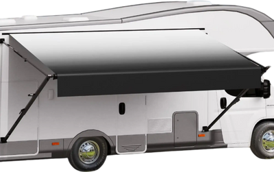 Vevor Manual RV Awning 16' Heavy-Duty Waterproof Vinyl Canopy for Trailers New