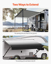 Vevor Manual RV Awning 16' Heavy-Duty Waterproof Vinyl Canopy for Trailers New