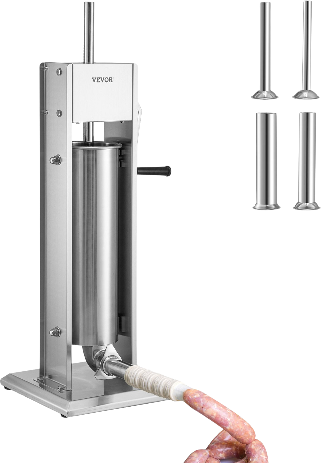 Vevor Manual Sausage Stuffer 1.8 Gal Vertical Two Speed Stainless Steel New