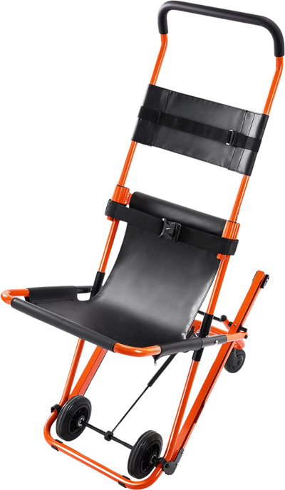 Vevor Manual Stair Chair 350 lbs. Capacity Foldable Emergency Transport Wheelchair with 4 Wheels New