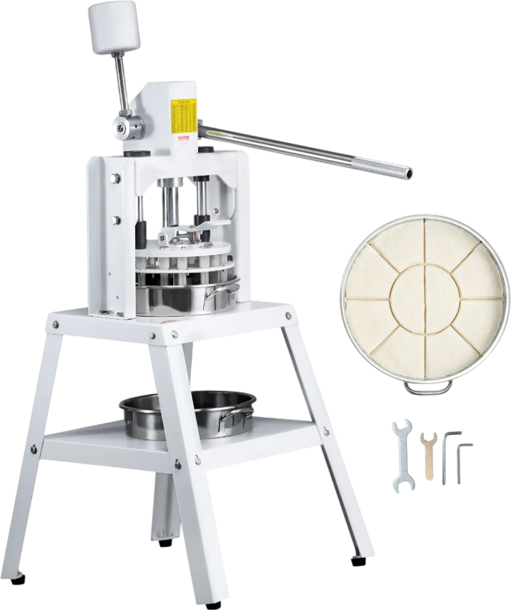 Vevor Manual Dough Divider 10 Equal Portions Hand Press Cutter New