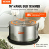 Vevor Leaf Trimmer 16" Pot Manual Bud Trimmer with Stainless Steel Blades for Spin Cut with Clear Dome New