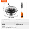 Vevor Leaf Trimmer 24" Bowl Manual Bud Trimmer with Stainless Steel Blades for Spin Cut with Clear Dome New