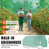 Vevor Walk-In Tunnel Greenhouse 19.36' x 9.68' x 7.4' with Galvanized Frame and PE Cover New