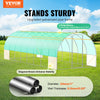 Vevor Walk-In Tunnel Greenhouse 27.38' x 9.5' x 7.38' with Galvanized Frame and PE Cover New