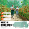 Vevor Walk-In Tunnel Greenhouse 27.38' x 9.5' x 7.38' with Galvanized Frame and PE Cover New