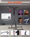 Vevor 2-in-1 Heavy Duty Punching Bag Stand Adjustable Steel Frame New
