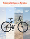 Vevor Mountain Bike 29" 21-Speed Dual Disc Brakes and Front Suspension New