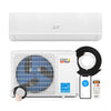 24000 BTU mini split heat pump system with WiFi, remote control, and energy-efficient R32 refrigerant for year-round.