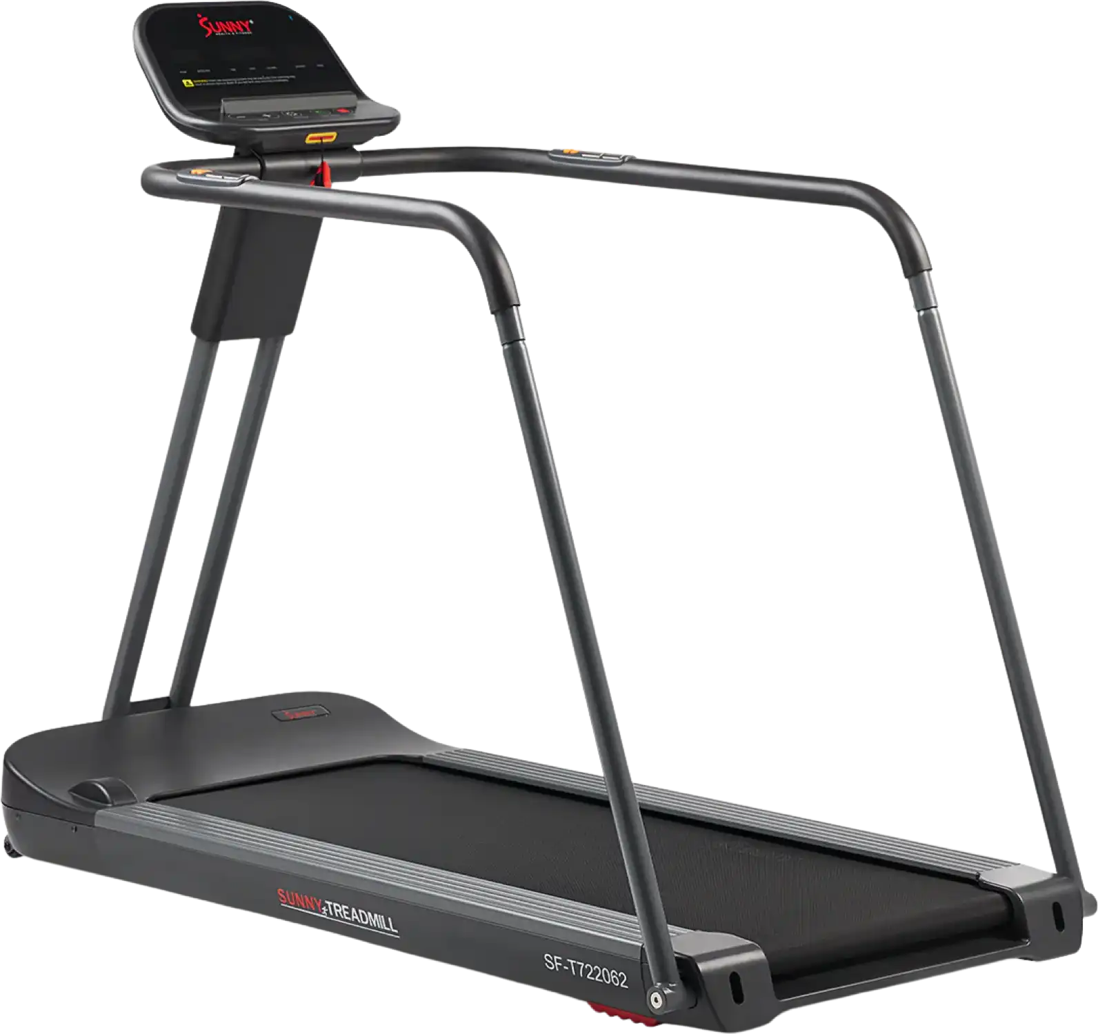 Sunny Health & Fitness SF-T722062 Running Treadmill with Handrails App Connect New