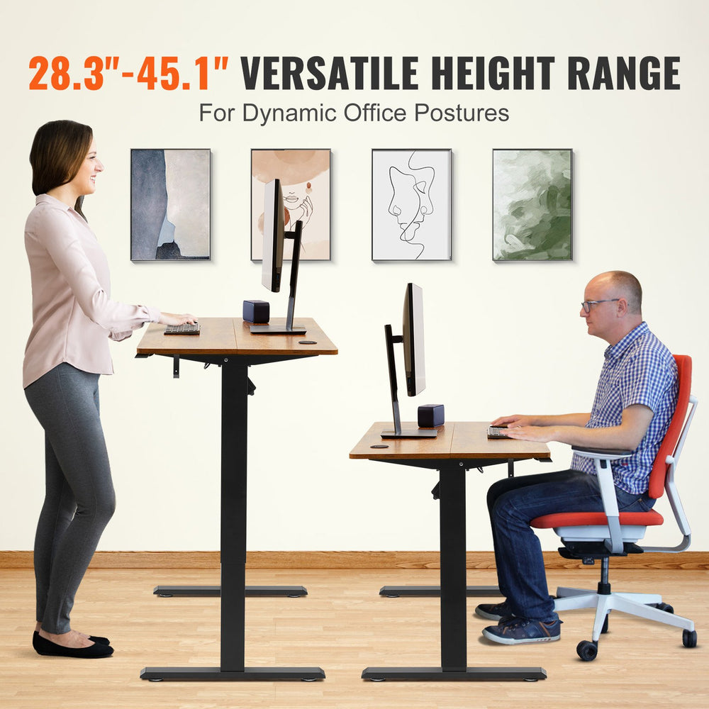 Vevor Electric Standing Desk 55.1" x 23.6" 180 Lbs. Capacity 28.3" to 45.1" Height Adjustable New