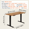 Vevor Electric Standing Desk 55.1" x 23.6" 180 Lbs. Capacity 28.3" to 45.1" Height Adjustable New