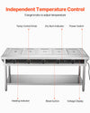 Vevor Food Warmer 5-Pan Steam Table Independent Temperature Control New