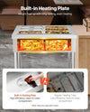 Vevor Commercial Electric Steam Table 6 × 1/3 Pans Food Warmer with Undershelf New