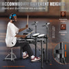Vevor Digital Drum Kit 480 Tones 10" Pads with Drumsticks and Dual Pedals for Beginners and Adults New