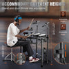 Vevor Digital Drum Kit 480 Tones 8" Pads with Drumsticks Dual Pedals and Throne for Beginners and Adults New
