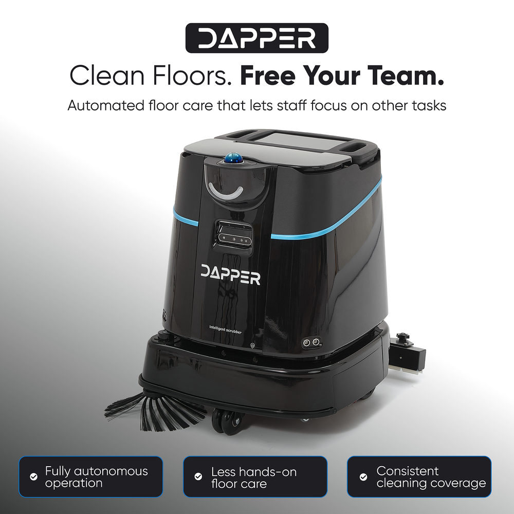 Commercial Autonomous Robotic Floor Scrubber & Carpet Vacuum with Auto Docking Station