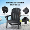 Vevor Folding Adirondack Chairs Set of 2 All-Weather HDPE 400 lb Capacity New