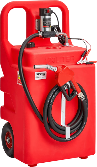 Vevor Portable Diesel Fuel Caddy 32 Gal with 12V Electric Pump New