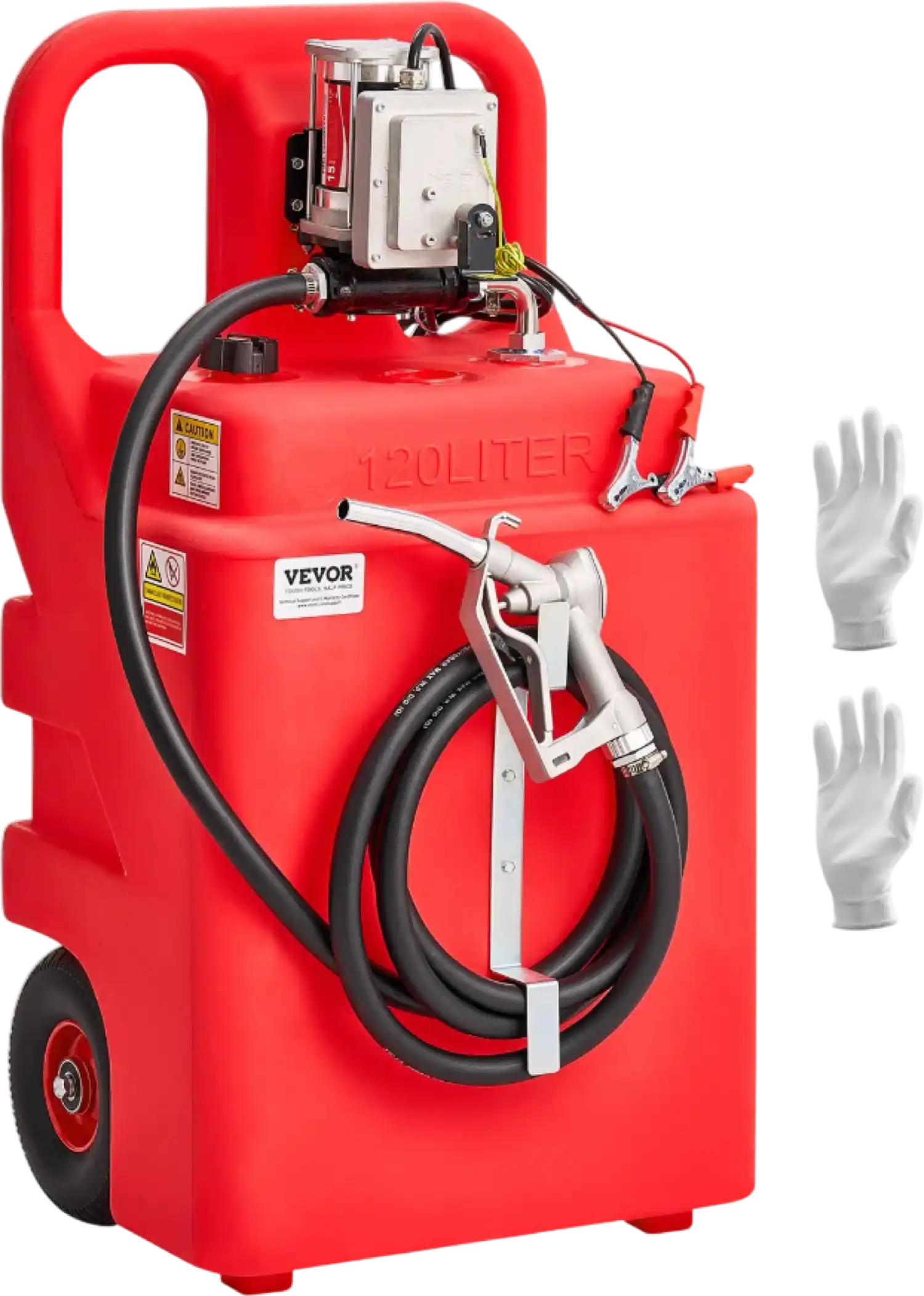 Vevor Fuel Caddy 32-Gal with 12V Electric Pump Gasoline and Diesel Compatible New