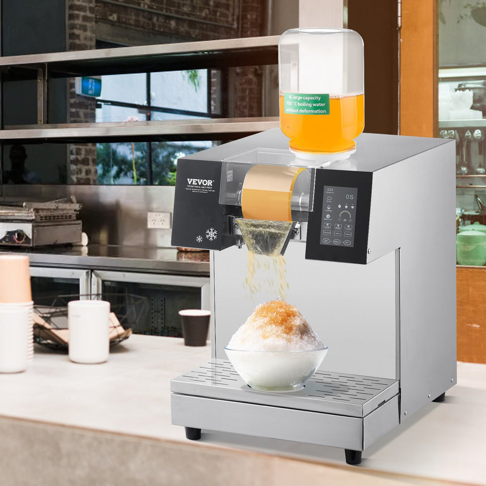 Vevor Commercial Snowflake Ice Machine 529 Lbs/24H Stainless Steel Multi-Texture Ice New