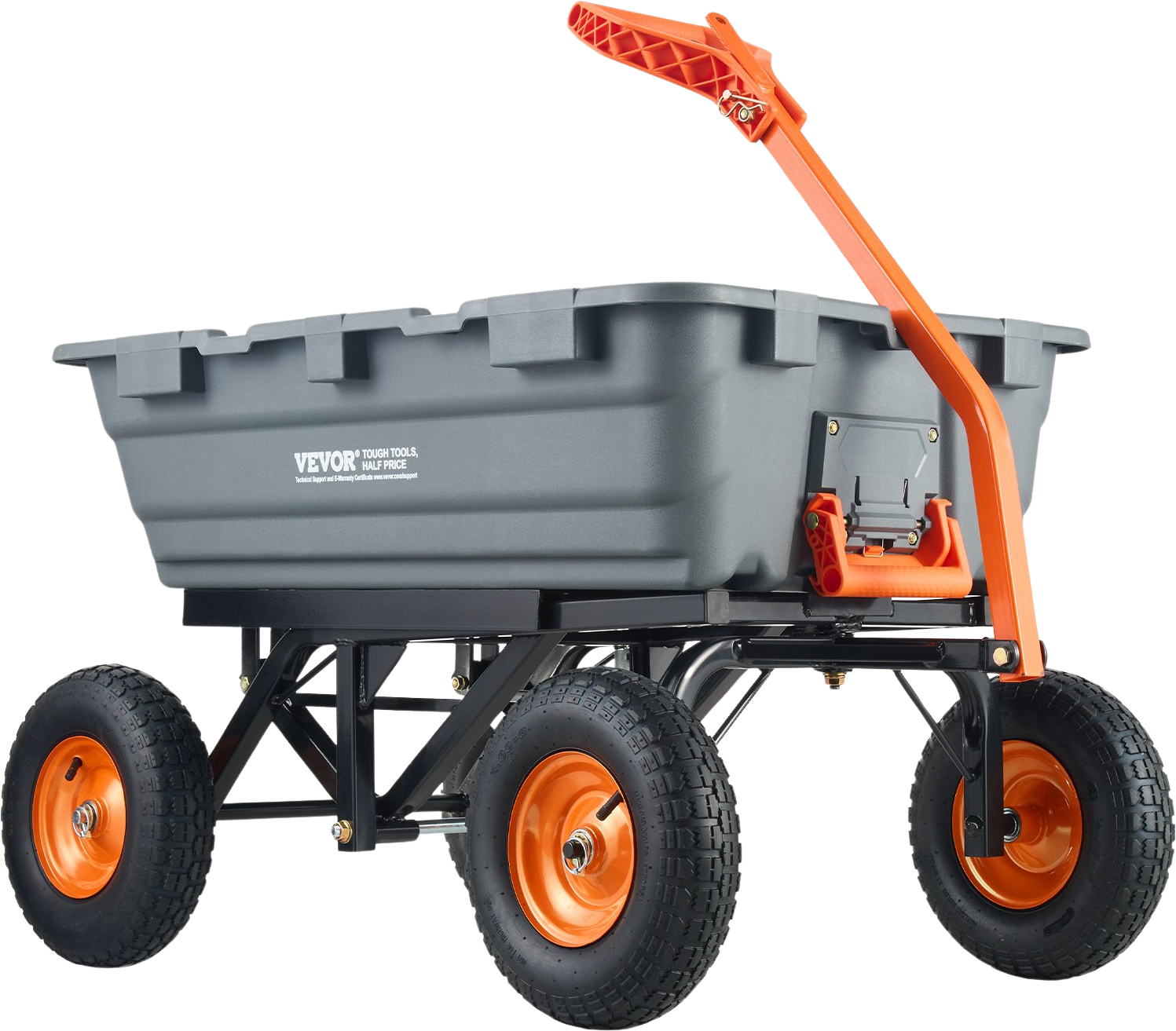 Vevor Dump Cart 1500 lbs Capacity 7 cu. ft. Poly Garden Utility 13