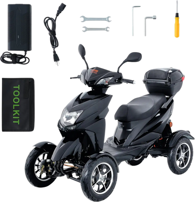 Vevor Mobility Scooter 4-Wheel Heavy Duty 450 lbs. Capacity 48V 500W 15.5 MPH 40 Mile Range New