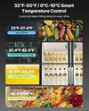Vevor Commercial Beverage Refrigerator 26.69 Cu Ft Glass Double Door New