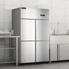 Vevor Commercial Refrigerator 27.5 Cu. Ft. Upright Refrigerator 48" Side by Side Freezer Stainless Steel 4 Door New