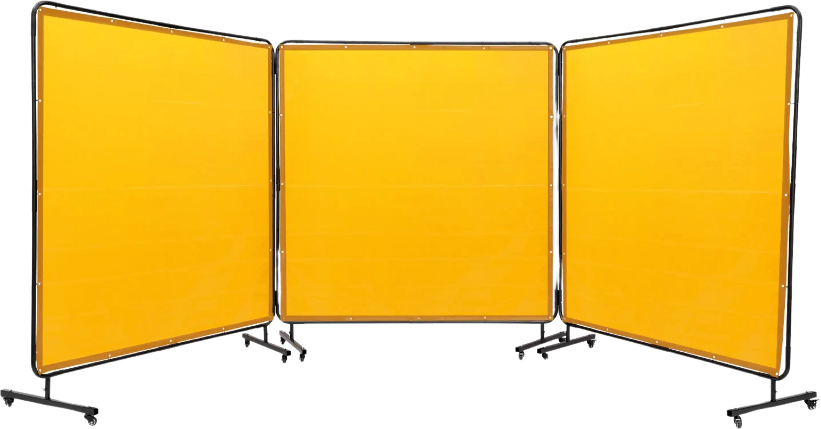 Vevor Welding Screen 3-Panel 6' x 6' Flame Resistant Vinyl Protection Screen with Frame and Wheels New