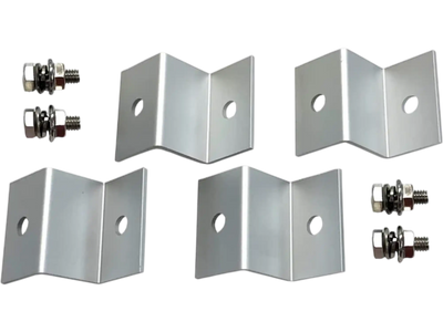 WindyNation Solar Panel Z-Bracket Mount Kit for Mounting Solar Panels - RV, Boat, Off Grid New