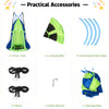 Detachable green swing tent set with a 40-inch saucer swing, suitable for 2-3 kids, ideal for outdoor play.